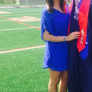 Royal blue flowy dress